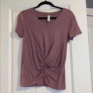 Altar’d State Twist Tee Mauve